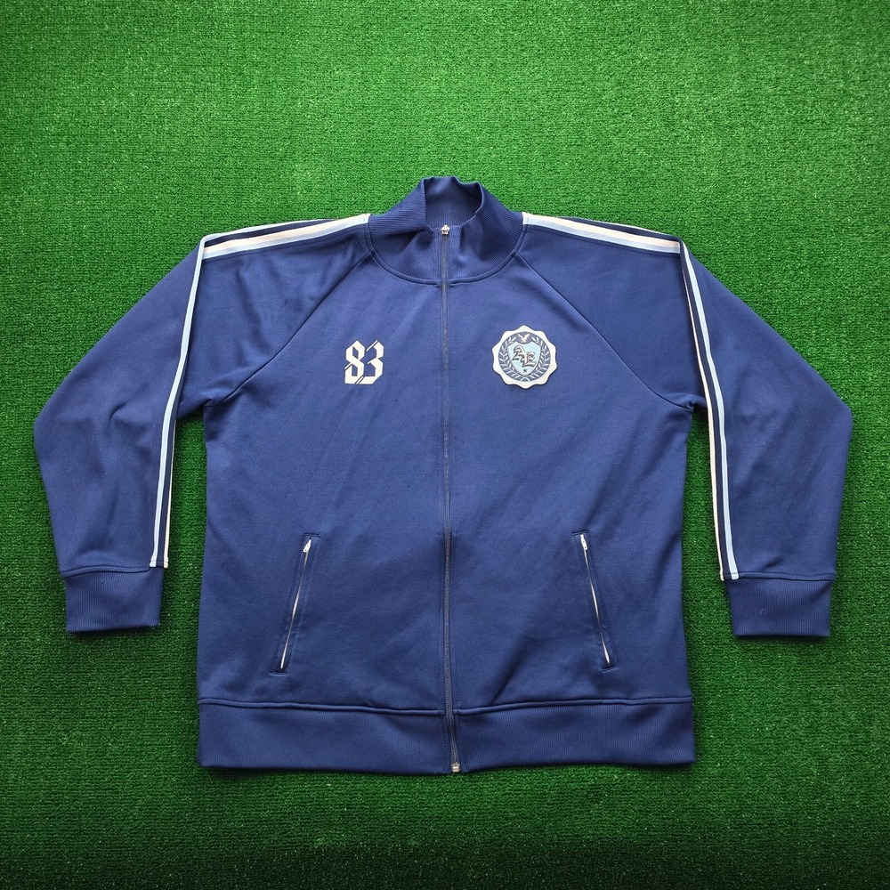 Vintage American Eagle Full Zip Track Jacket Mens 2XL Blue Varsity 83‎ Crest